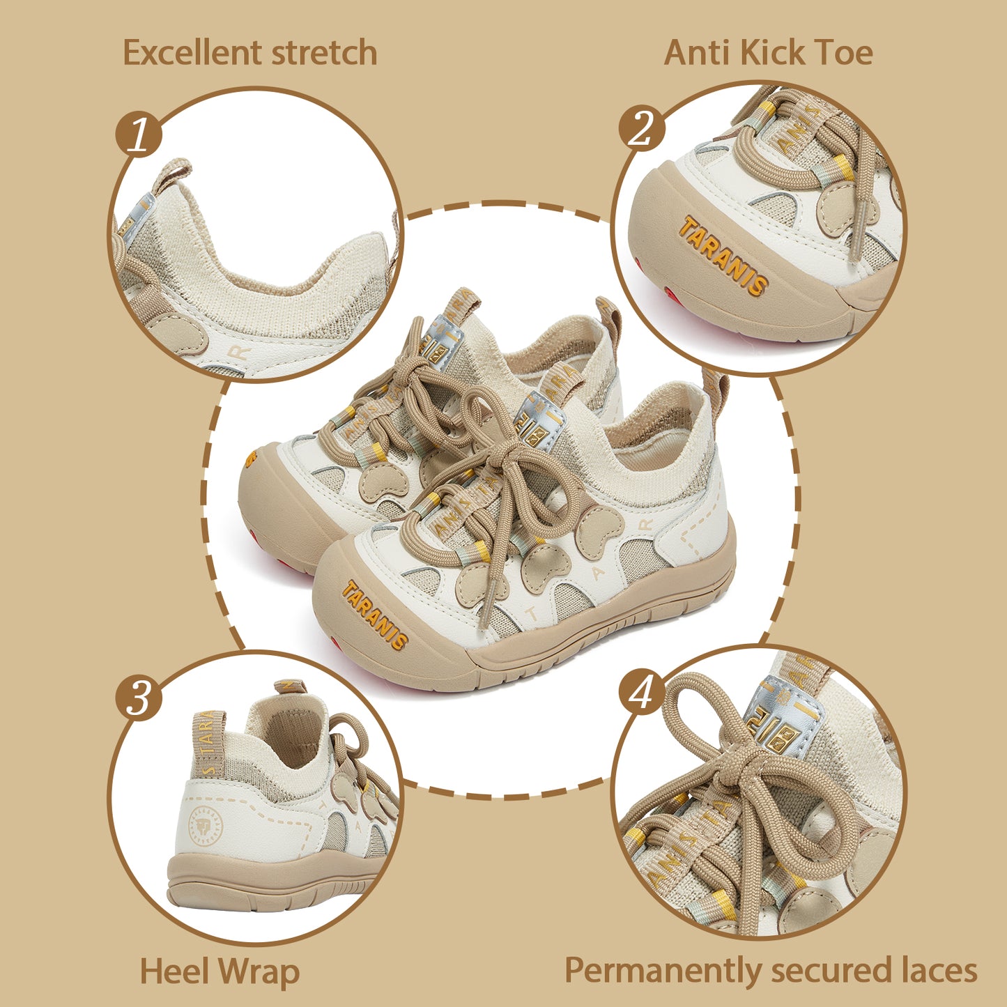 TARANIS Explore Tots Knit Barefoot