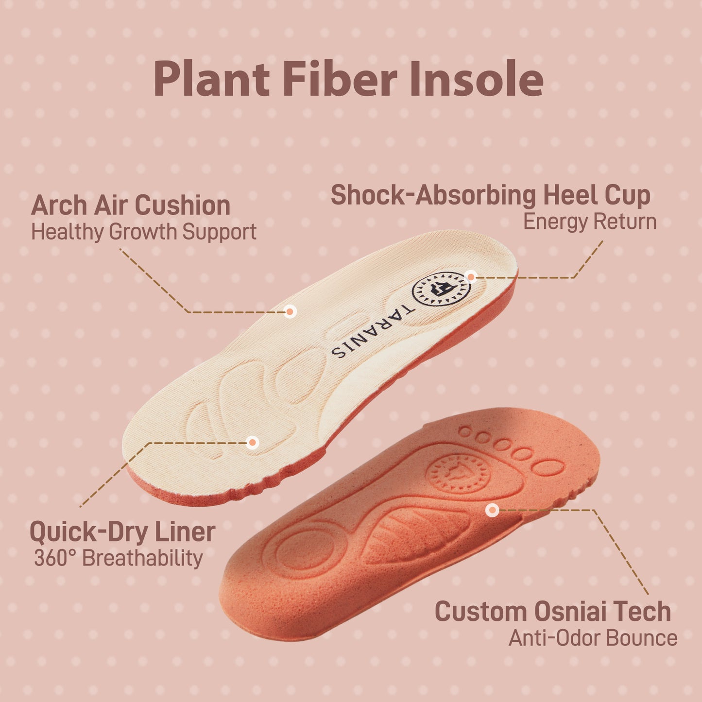 TARANIS First Walking Shoes Natural Soft-Sole