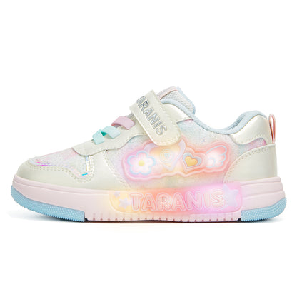 TARANIS Skater Low-Top Light-Up Sneakers for Kids