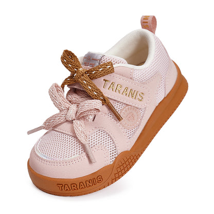 TARANIS Marshmallow Breathable First Walkers Dual lace detail