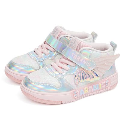 TARANIS Skater Mid-Top Light-Up Sneakers for Girls