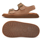 TARANIS Stage 4 Girls' Leather Sandals | Retro Adjustable Strap w/ Cushioned Footbed