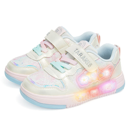 TARANIS Skater Low-Top Light-Up Sneakers for Kids
