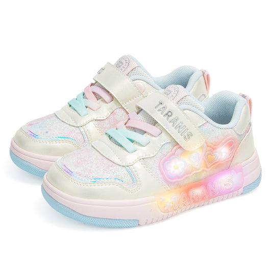 TARANIS Skater Low-Top Light-Up Sneakers for Kids