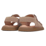 TARANIS Stage 4 Girls' Leather Sandals | Retro Adjustable Strap w/ Cushioned Footbed