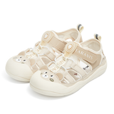 TARANIS Stage 3 Breathable Toddler Slip-On Sandals Summer Kindergarten Shoes with Toe Guard Flat Sole