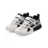 TARANIS Stage 3 Black and white gradient checkerboard patched sole sneakers