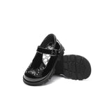 TARANIS 3 Stage Children's Gothic Studded Princess Leather Shoes