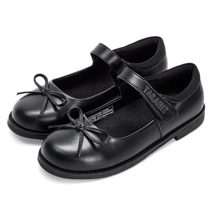 TARANIS Mary Janes Bow Ballet Flats for Girls