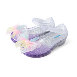 TARANIS Stage 3 Colorful lace bowtie tiger and leopard rubber light-up crystal shoes