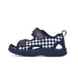 TARANIS Stage 3 Checkerboard cut-out double velcro-strap sandals