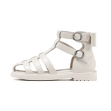 TARANIS Stage 3 Solid color woven high-top Roman sandals