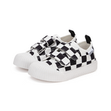 TARANIS Stage 3 Black and white checkered Velcro-closure board shoes