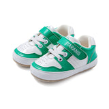 TARANIS Stage 0 Green and white color-blocked mesh breathable soft baby pre-walking shoes