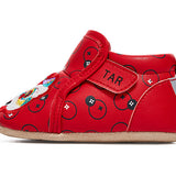 TARANIS Stage 0 Chinese lion dance themed leather with fleece-lined soft baby pre-walking shoes