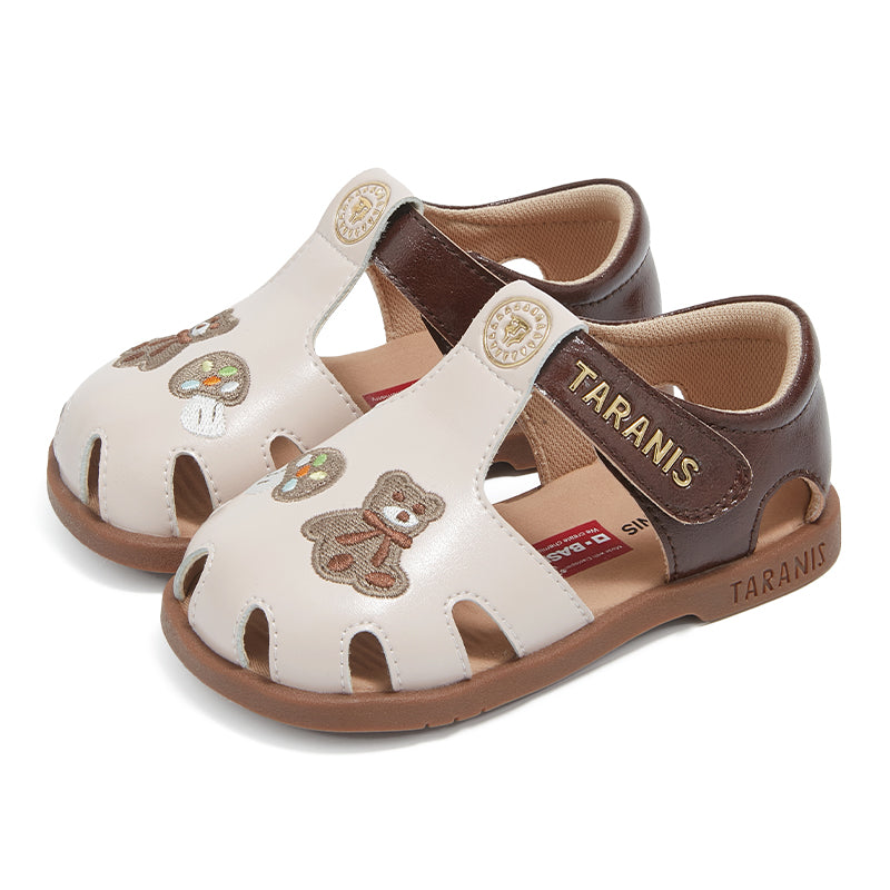 TARANIS Grace Buddy Flat Sandals For Toddlers Girls