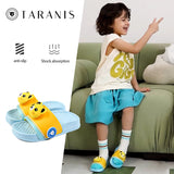 TARANIS Stage 3 Kids' Animal Slippers - Summer Color Block Design with Non-Slip Sole | Indoor/Outdoor