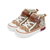 TARANIS Stage 3  Vintage logo-printed high-top canvas sneakers