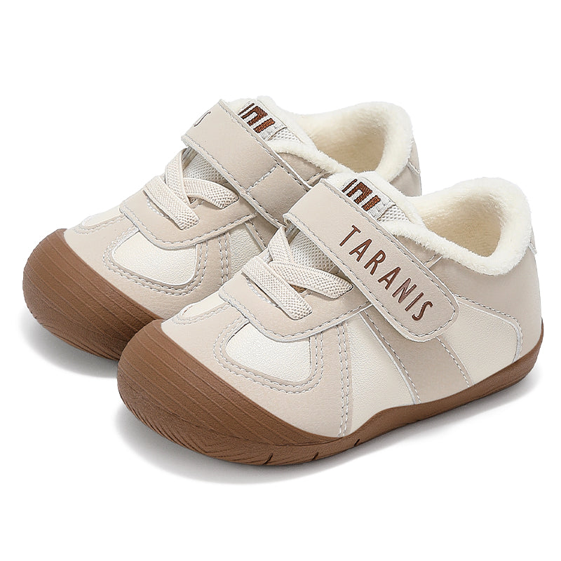 light flexible baby sneakers with foot-shaped support