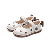 TARANIS 3 Stage Colorful Polka Dot Princess Leather Shoes with Bow