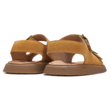 TARANIS Stage 4 Girls' Leather Sandals | Retro Adjustable Strap w/ Cushioned Footbed
