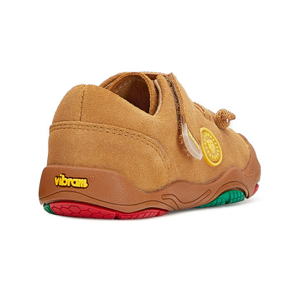 foot-shaped toddler shoe with wide toe design