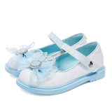 TARANIS Stage 3 Sweetheart Princess Lace Bow Children's Leather Shoes