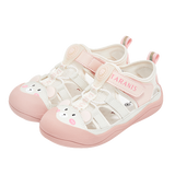 TARANIS Stage 3 Breathable Toddler Slip-On Sandals Summer Kindergarten Shoes with Toe Guard Flat Sole
