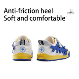 TARANIS Stage 2 Blue and yellow color-blocked floating logo children's loafers