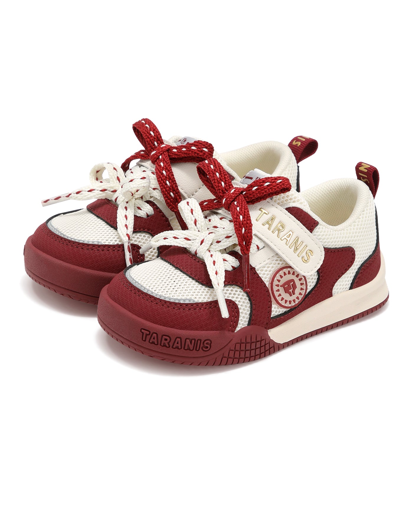 TARANIS Marshmallow Breathable First Walkers Dual lace detail