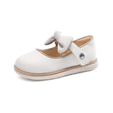 TARANIS 3 Stage Pure White Princess Little Leather Shoes