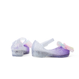 TARANIS Stage 3 Colorful lace bowtie tiger and leopard rubber light-up crystal shoes