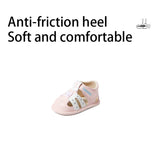 TARANIS Stage 0 Color-blocked baby sandals with soft soles and rounded toes