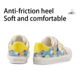 TARANIS Stage 3  Colorful logo patchwork print children's slip-on sneakers