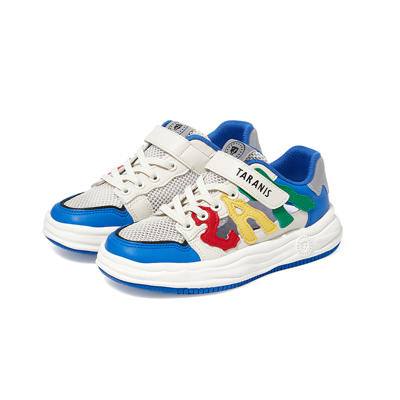 TARANIS Stage 4 Red, yellow, and green graffiti logo loafers