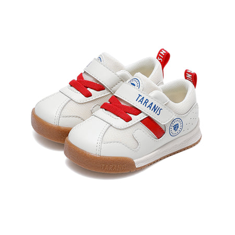 TARANIS Stage 2  Red lace round-toe baby walking sneakers