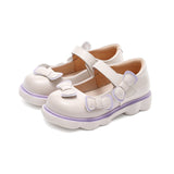 TARANIS 3 Stage Children's Color Block Mary Janes with Floating Bow