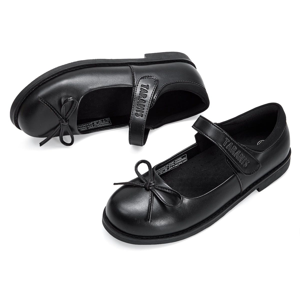 TARANIS Mary Janes Bow Ballet Flats for Girls