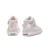 TARANIS Stage 3 Cherry blossom and star high-top canvas sneakers