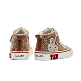 TARANIS Stage 3  Vintage logo-printed high-top canvas sneakers