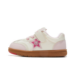 TARANIS Stage 2 Pink and white bunny Velcro girls' sneakers