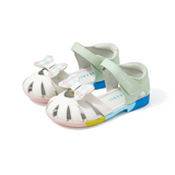 TARANIS Stage 3 Multi-colored patchwork 3D bowtie sandals