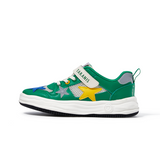 TARANIS Stage 4 Green loafers with three-colored stars