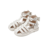 TARANIS Stage 3 Solid color woven high-top Roman sandals