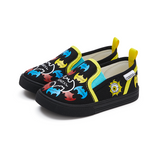 TARANIS Stage 3 Colorful bat-printed black sneakers