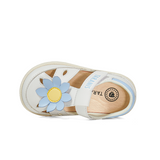 TARANIS Stage 2 Blue sunflower leather open-toe baby beach walking sandals