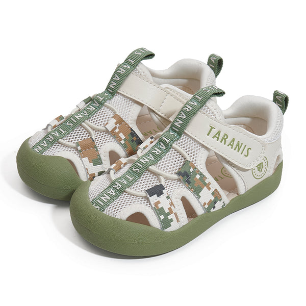 TARANIS Explorer Camo Closed-Toe Sandals for Toddlers