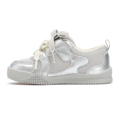 TARANIS Marshmallow Breathable First Walkers Dual lace detail