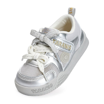 TARANIS Marshmallow Breathable First Walkers Dual lace detail