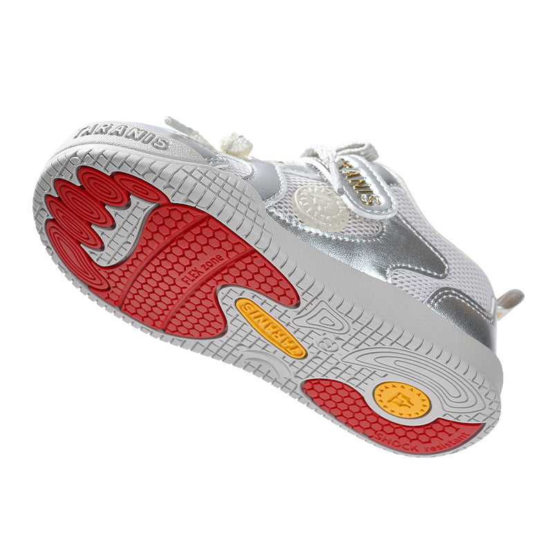 TARANIS Marshmallow Breathable First Walkers Dual lace detail